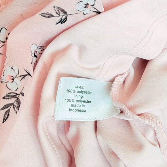 Lane Bryant Pink Ruffled Floral V-Neck Romantic Cottagecore Dainty Blouse 24 3X - Picture 8 of 11